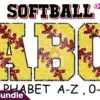 Softball Chenille Faux Sequin Alphabet softball-chenille-faux-sequin-alphabet