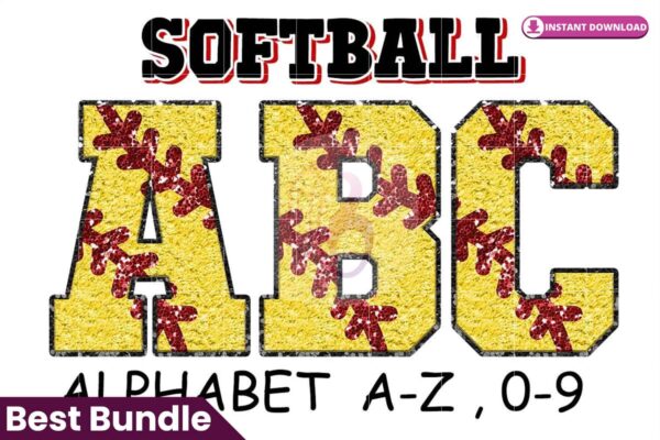 softball-chenille-faux-sequin-alphabet