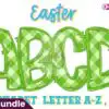 Easter Spring Faux Embroidery Alphabet easter-spring-faux-embroidery-alphabet