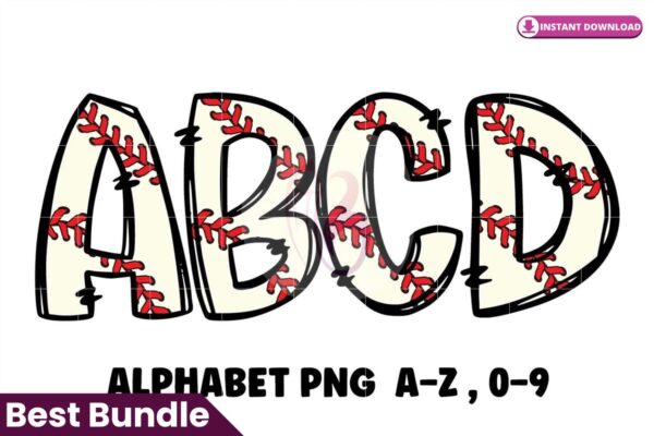 baseball-alphabet-doodle-font-sport-day