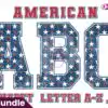 Distressed Star Patriotic Alphabet distressed-star-patriotic-alphabet