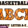 Basketball Doodle Alphabet Set basketball-doodle-alphabet-set