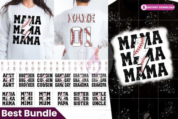 family-baseball-alphabet-letters