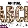 Animal Safari Cowhide Alphabet Letters animal-safari-cowhide-alphabet-letters