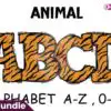Animal Tiger Safari Alphabet Letters animal-tiger-safari-alphabet-letters