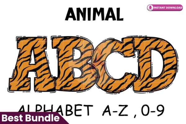 animal-tiger-safari-alphabet-letters