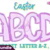 Easter Spring Faux Embroidery Alphabet easter-spring-faux-embroidery-alphabet