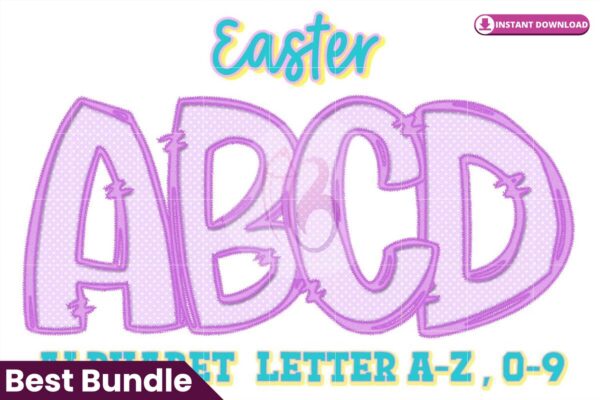 easter-spring-faux-embroidery-alphabet