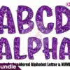 faux-embroidered-sequin-doodle-alphabet