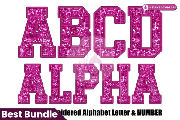 pink-faux-embroidered-sequin-alphabet