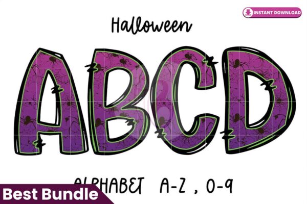 halloween-spider-doodle-alphabet