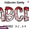bloody-halloween-alphabet-doodle-letters