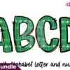 football-stadium-alphabet-doodle-font