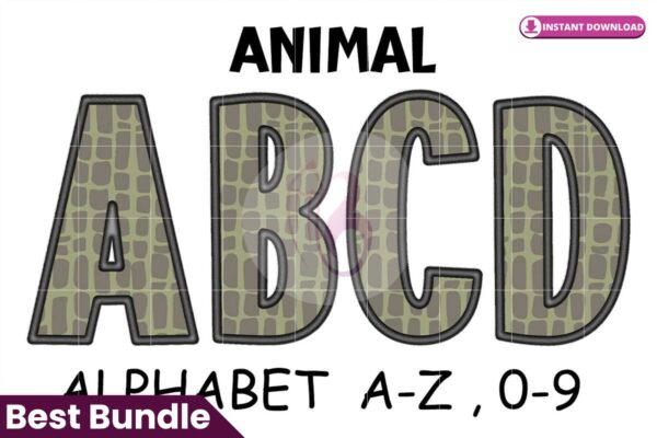 animal-safari-crocodie-alphabet-letters