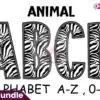Animal Safari Zebra Alphabet Letters animal-safari-zebra-alphabet-letters