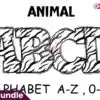 Animal Zebra Safari Alphabet Letters animal-zebra-safari-alphabet-letters