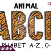 Animal Safari Tiger Alphabet Letters animal-safari-tiger-alphabet-letters
