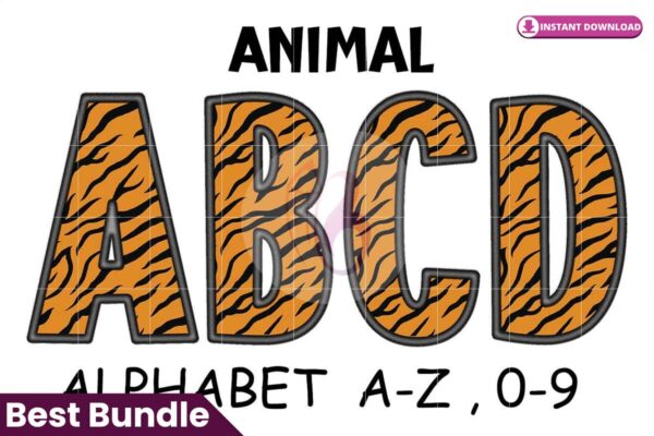 animal-safari-tiger-alphabet-letters