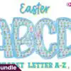 easter-spring-faux-embroidery-alphabet