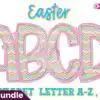 easter-spring-faux-embroidery-alphabet