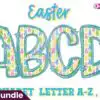 easter-spring-faux-embroidery-alphabet