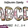 bloody-caution-halloween-alphabet-doodle
