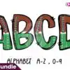 football-alphabet-sublimation