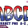 patriotic-american-flag-doodle-alphabet