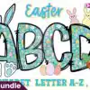 easter-green-doodle-alphabet-and-clipart