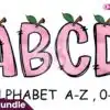 valentine-pink-apple-alphabet-doodle