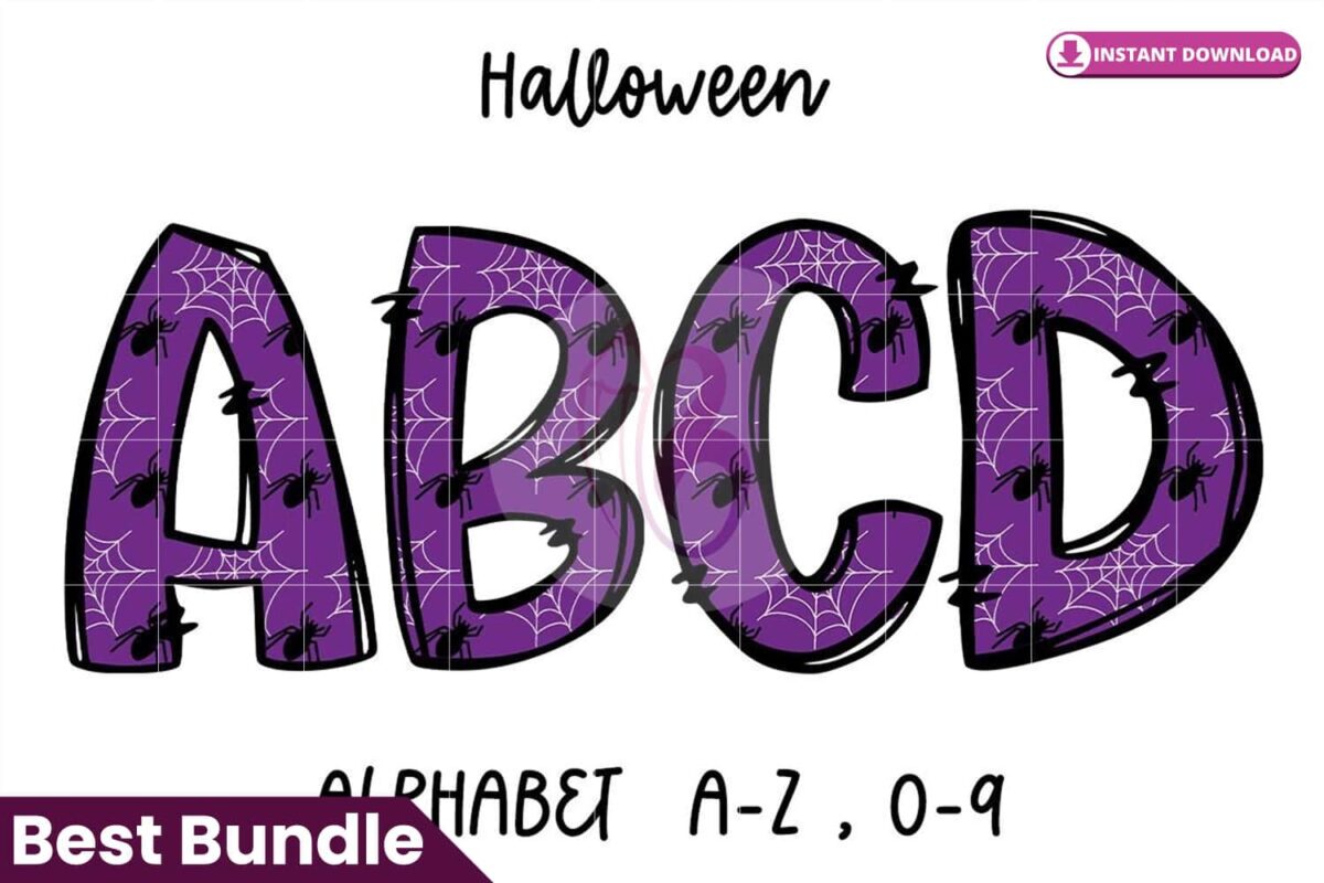 halloween-spider-web-doodle-alphabet