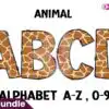giraffe-animall-doodle-alphabet-letters