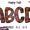 bufflo-plaid-fall-doodle-alphabet-png