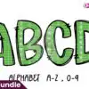 football-alphabet-doodle-sublimation-png