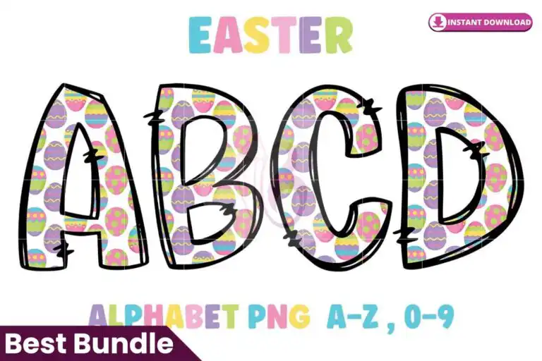 easter-egg-alphabet-doodle-letter-font