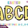easter-alphabet-font-yellow-dot-png