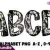 cowhide-alphabet-doodle-font-png