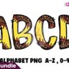 softball-leopard-alphabet-font