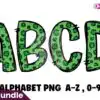 shamrock-leopard-alphabet-doodle-font
