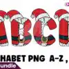 santa-alphabet-font-sublimation-png