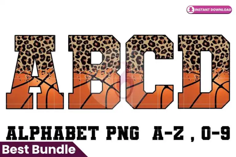 basketball-leopard-alphabet-sublitmation