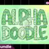 St.Patrick's Doodle Alphabet Stitched stpatricks-doodle-alphabet-stitched