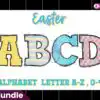 Easter Doodle Alphabet Letters Set easter-doodle-alphabet-letters-set