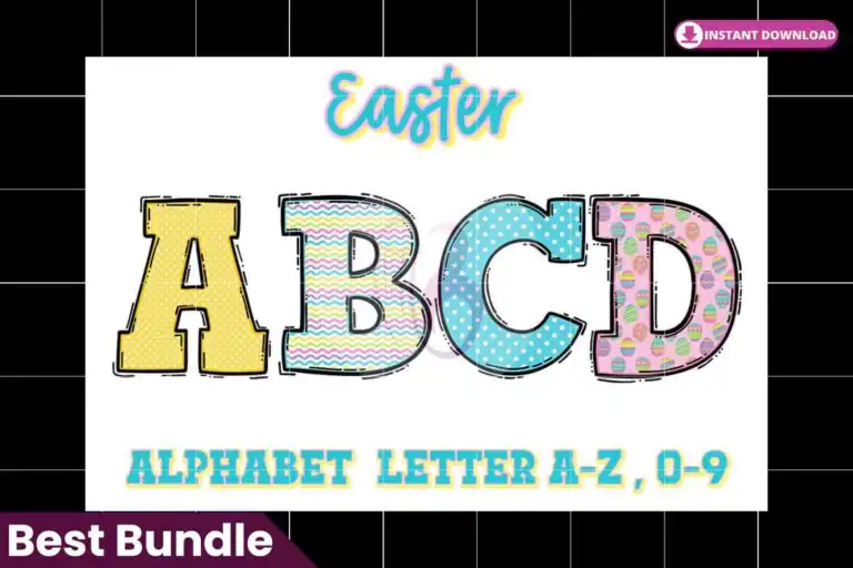 easter-doodle-alphabet-letters-set