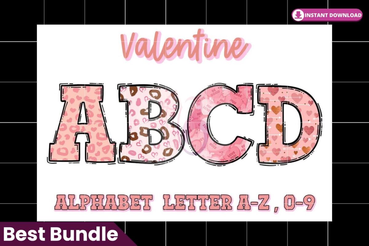 valentine-doodle-alphabet-leopard