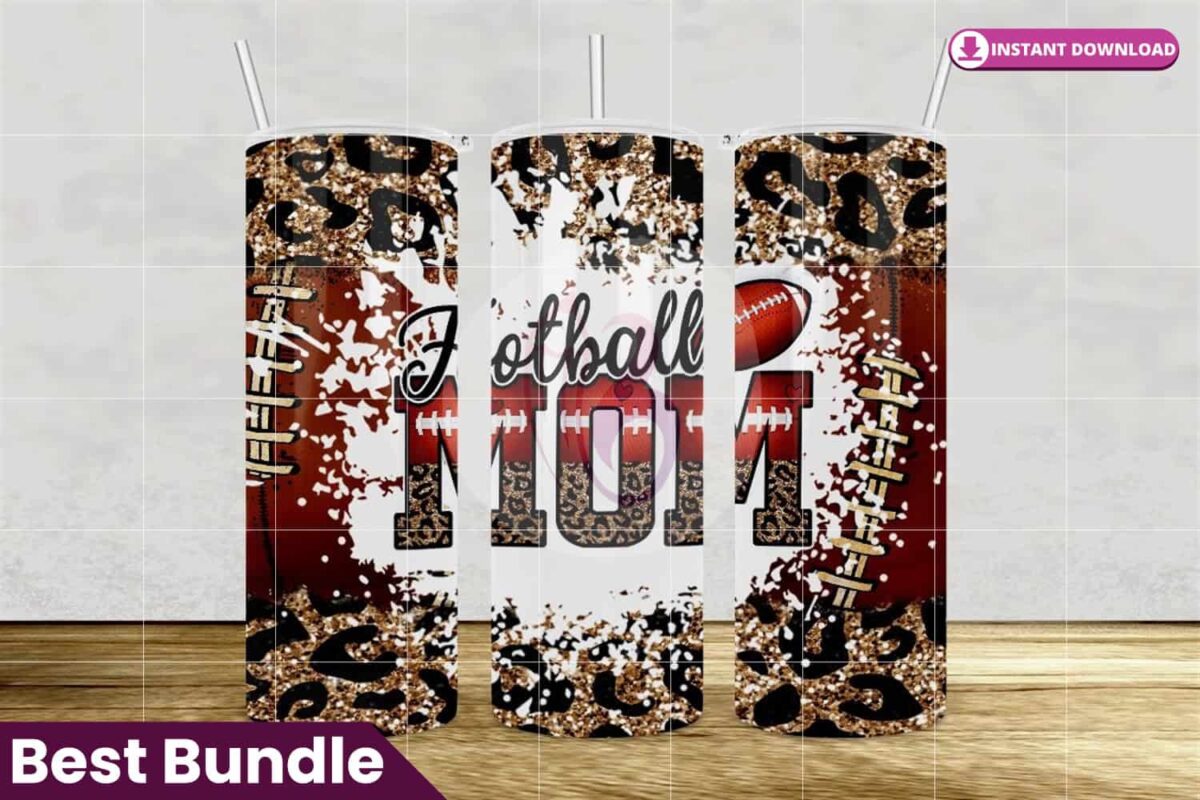 tumbler-football-mom-sublimation