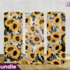 cowhide-sunflower-western-tumbler-20oz