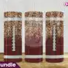football-glitter-tumbler-sublimation