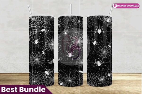 black-glitter-spider-web-halloween