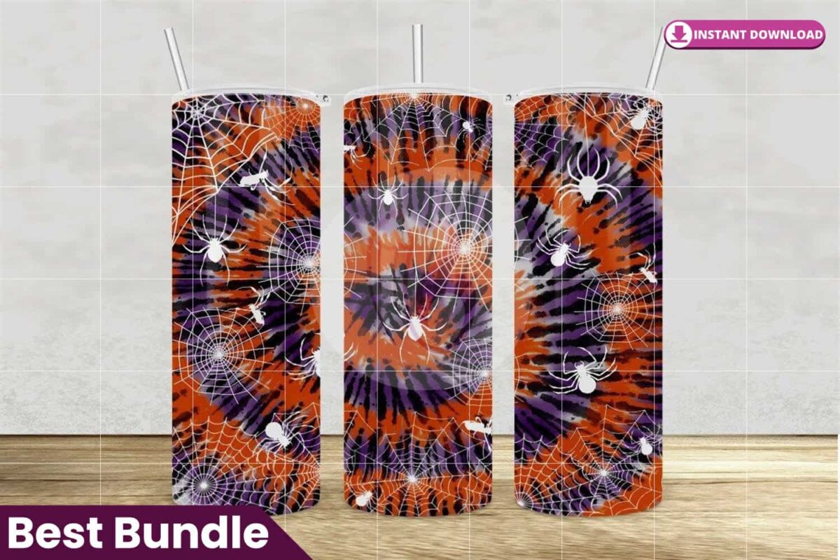 halloween-tie-dye-spider-web-tumbler